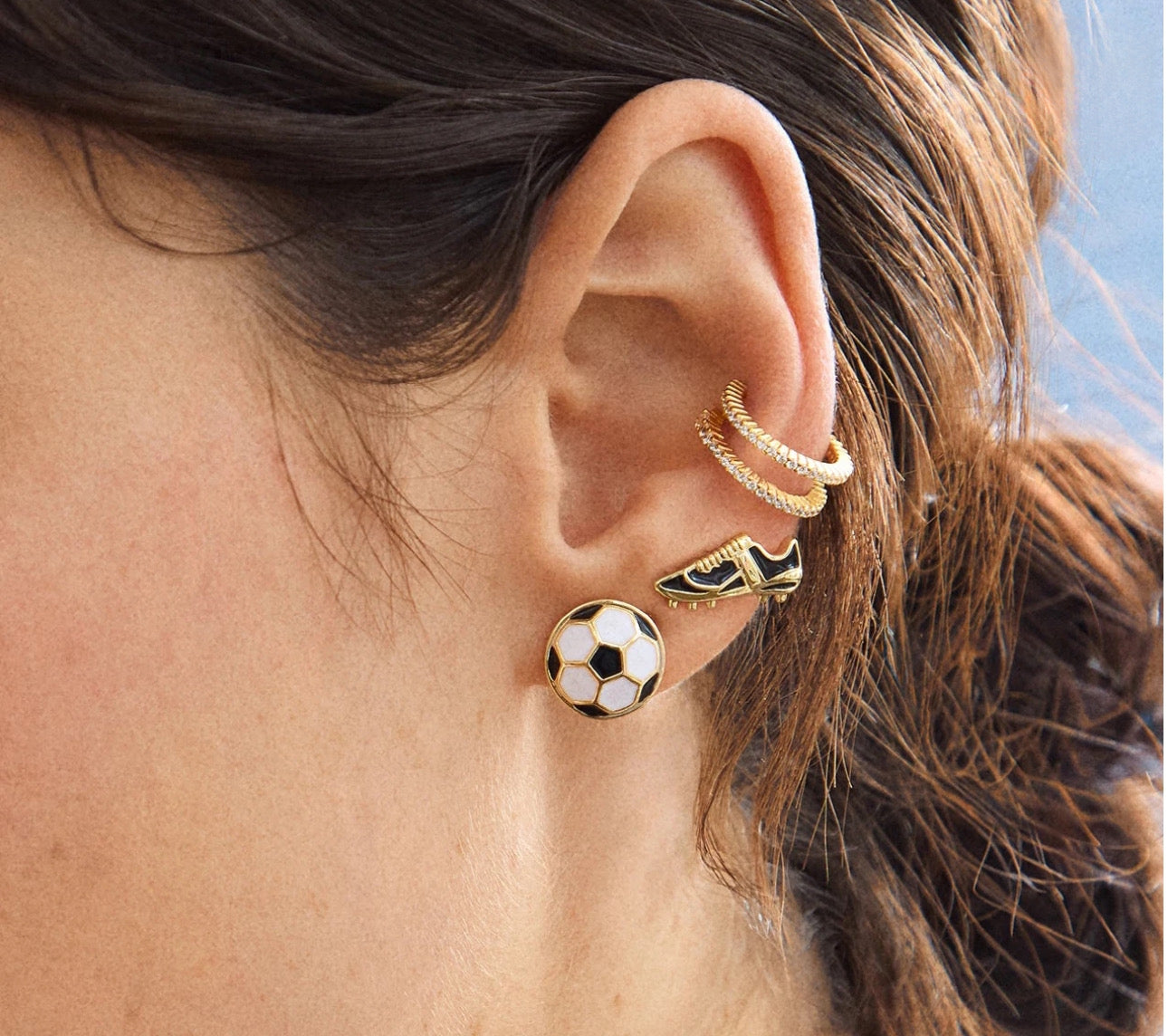 Soccer Earrings